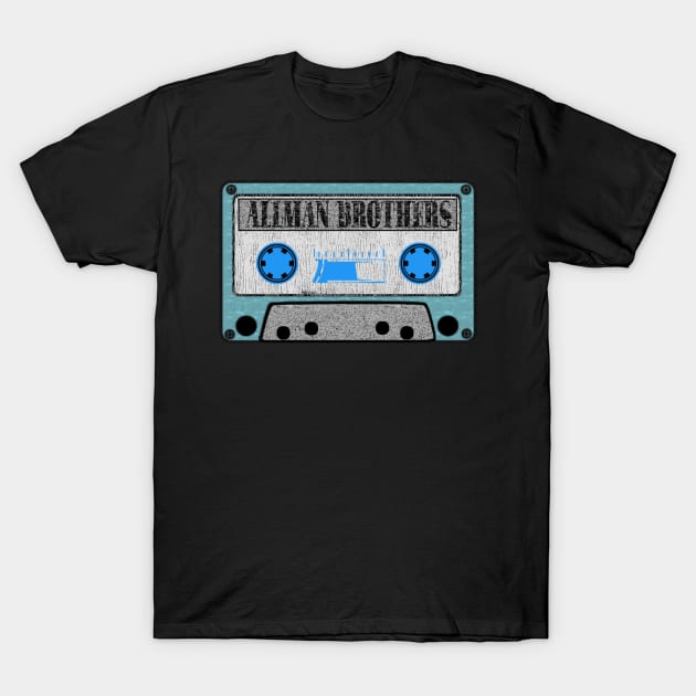 allaman brothers blue cassette T-Shirt by toemangaa